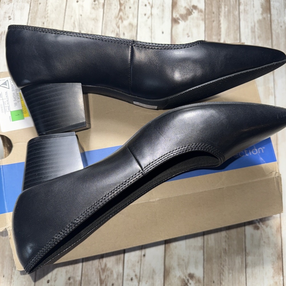 Clarks Women's Elanie Hope‎ Pump Black Size 11 Wide Black - Picture 6 of 11